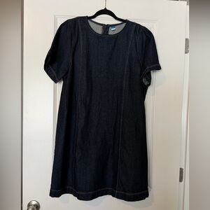 Old Navy Dark Indigo Denim Shift Dress